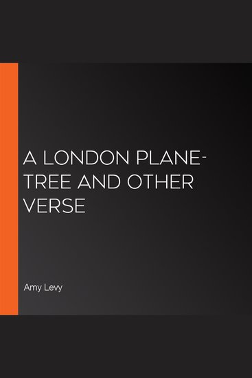 A London Plane-Tree and Other Verse - cover
