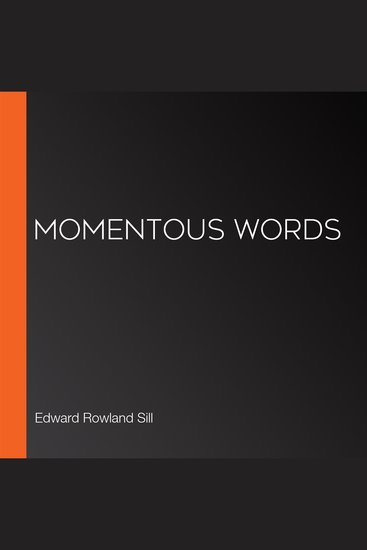 Momentous Words - cover