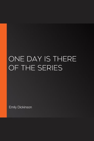 One day is there of the series - cover