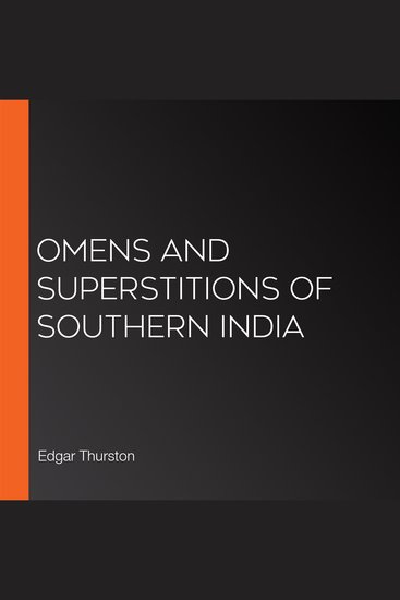 Omens and Superstitions of Southern India - cover