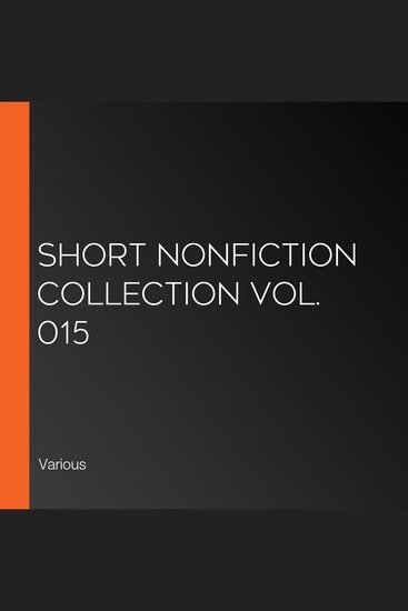 Short Nonfiction Collection Vol 015 - cover