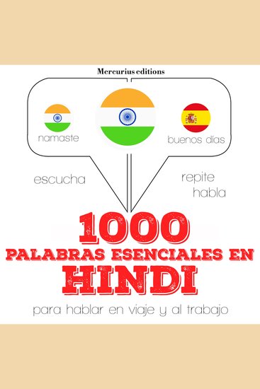 1000 palabras esenciales en hindi - cover