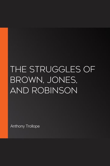 The Struggles of Brown Jones and Robinson - cover