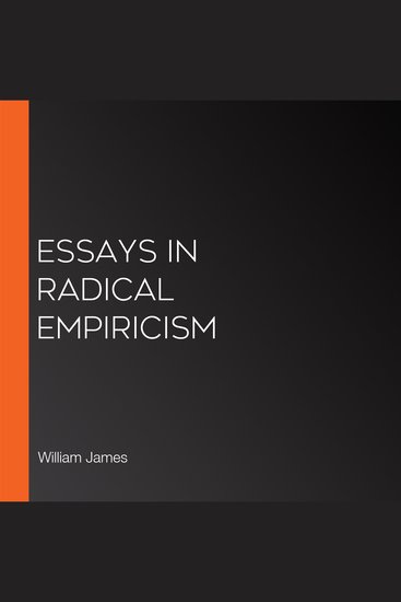 Essays in Radical Empiricism - cover