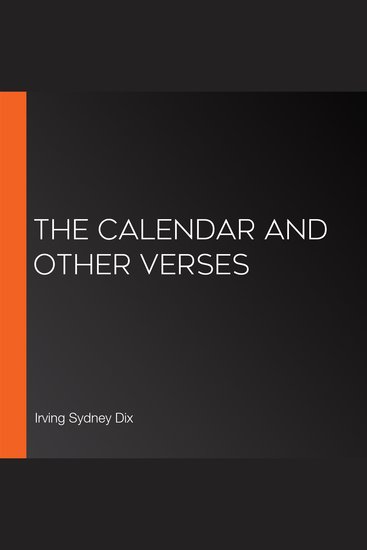 The Calendar and Other Verses - cover