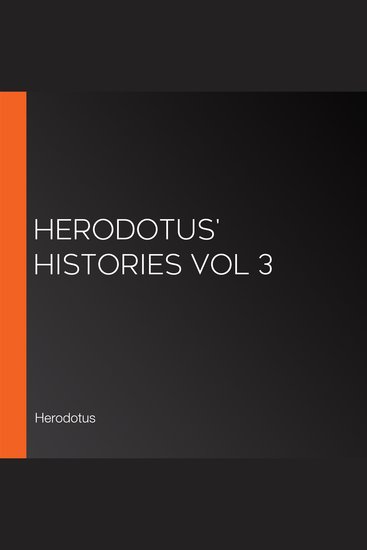 Herodotus' Histories Vol 3 - cover
