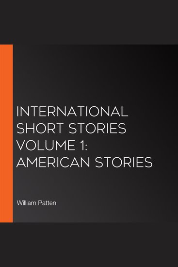 International Short Stories Volume 1: American Stories - cover