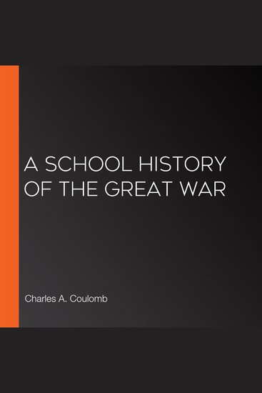 A School History of the Great War - cover