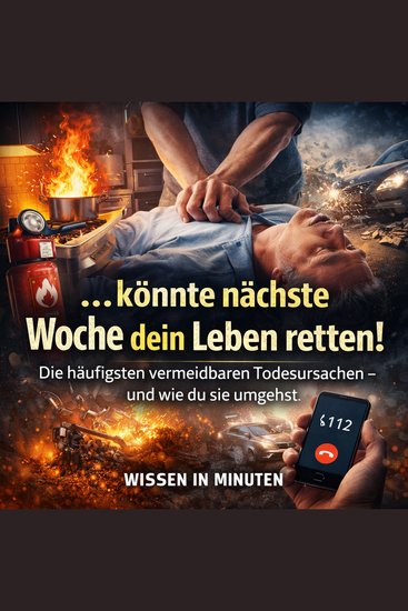 …könnte nächste Woche dein Leben retten! - Die häufigsten vermeidbaren Todesursachen – und wie du sie umgehst - cover