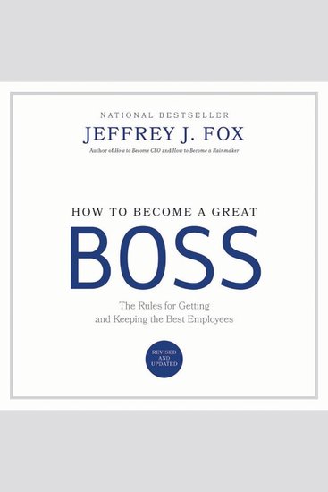 How to Become a Great Boss - cover