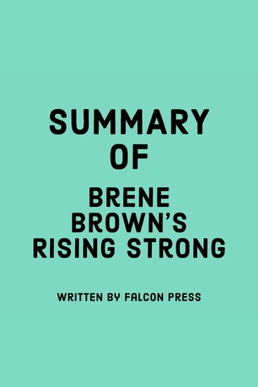 Summary of Brene Brown's Rising Strong - cover