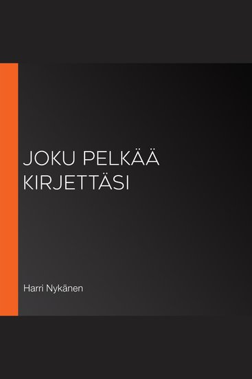 Joku pelkää kirjettäsi - cover