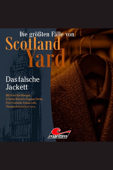 Die größten Fälle von Scotland Yard Folge 72: Das falsche Jackett (Ungekürzt) - cover