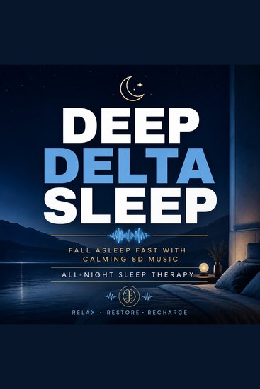Deep Delta Sleep - Fall Asleep Fast with Calming 8D Music - All-Night Sleep Therapy - cover