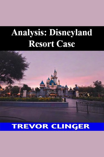 Analysis: Disneyland Resort Case - cover