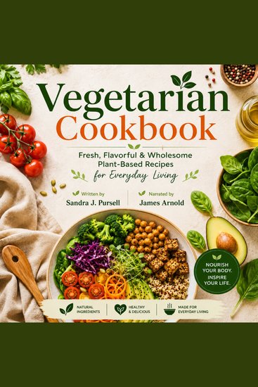 Vegetarian Cookbook - Fresh Flavorful & Wholesome Plant-Based Recipes for Everyday Living - cover