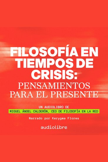 Filosofía en tiempos de crisis - Pensamientos para el presente - cover