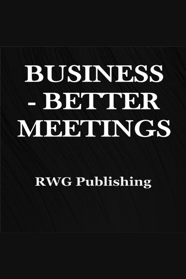 Business - Better Meetings - cover