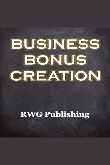 Business Bonus Creation - cover
