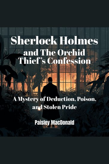 Sherlock Holmes and The Orchid Thief’s Confession - A Mystery of Deduction Poison and Stolen Pride - cover