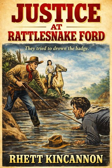 Justice at Rattlesnake Ford - A Classic Western - cover