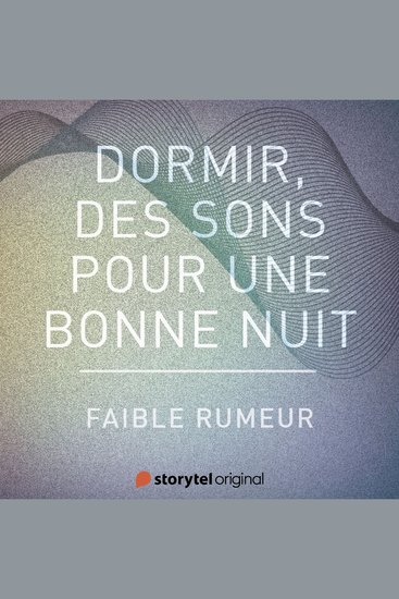 Faible rumeur - cover