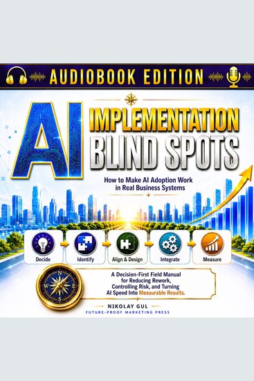 AI Implementation Blind Spots - How to Make AI Adoption Work in Real Business Systems - cover