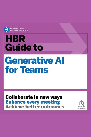 HBR Guide to Generative AI for Teams - cover