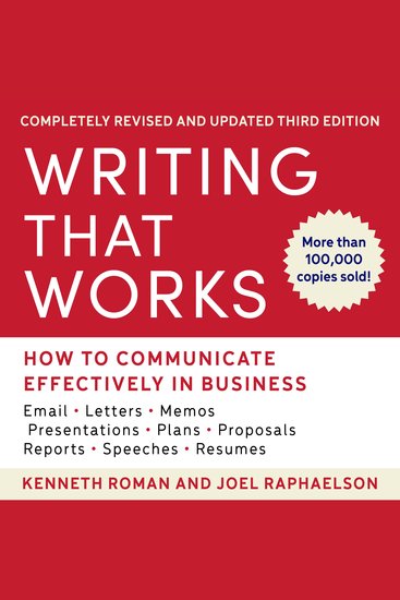 Writing That Works - How to Communicate Effectively In Business - cover