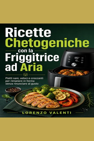 Ricette Chetogeniche con la Friggitrice ad Aria - Piatti sani veloci e croccanti per rimanere in forma senza rinunciare al gusto - cover
