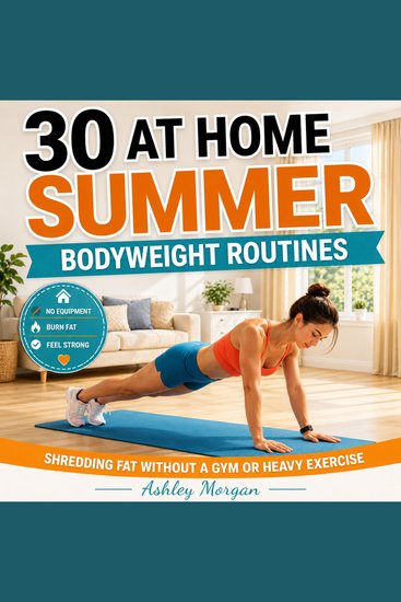 30 At Home Summer Bodyweight Routines - Shredding Fat Without a Gym or Heavy Exercise - cover