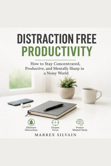 Distraction Free Productivity - How to Stay Concentrated Productive and Mentally Sharp in a Noisy World - cover