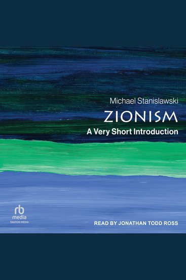 Zionism - A Very Short Introduction - cover