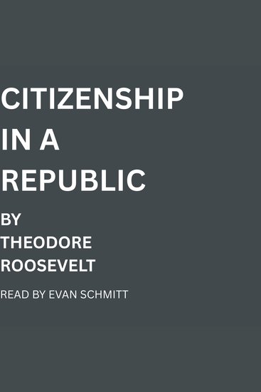 Citizenship in a Republic - cover