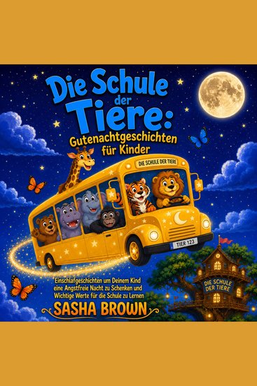 Die Schule der Tiere: Gutenachtgeschichten für Kinder - Einschlafgeschichten um Deinem Kind eine Angstfreie Nacht zu Schenken und Wichtige Werte für die Schule zu Lernen - cover