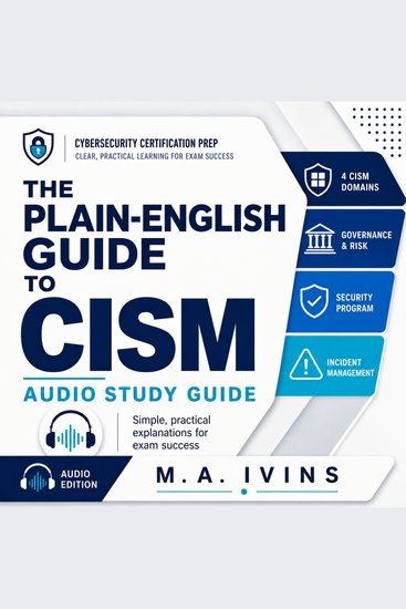 The Plain-English Guide to CISM - The Calm Jargon-Free Audio Course to Pass the CISM and Think Like a Security Manager - cover