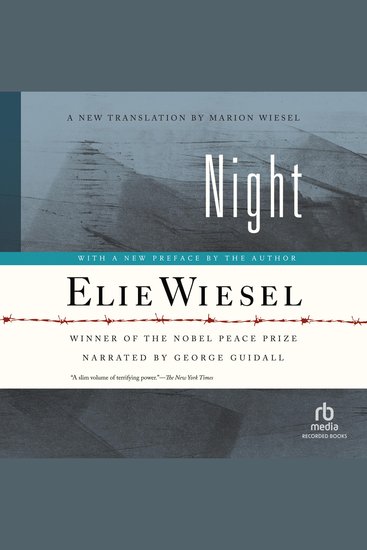 Night - New translation by Marion Wiesel - cover