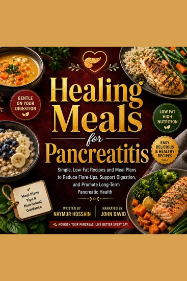 Healing Meals for Pancreatitis - Simple Low-Fat Recipes and Meal Plans to Reduce Flare-Ups Support Digestion and Promote Long-Term Pancreatic Health - cover