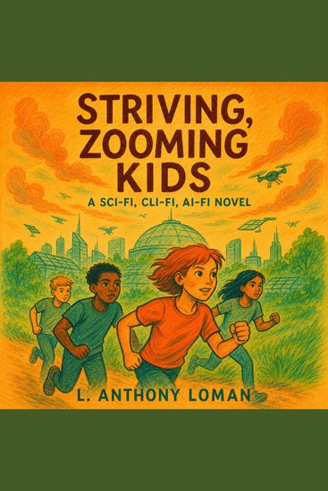 Striving Zooming Kids - A Sci-Fi Cli-Fi AI-Fi Novel - cover