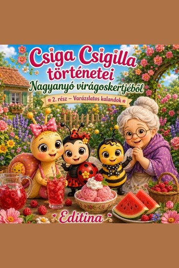 Csiga Csigilla történetei Nagyanyó virágoskertjéből - 2 rész – Varázslatos kalandok - cover