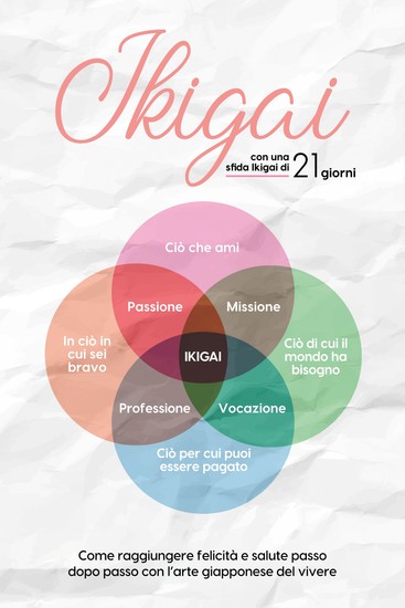 Ikigai: Come raggiungere felicità e salute passo dopo passo con l'arte giapponese del vivere – con una sfida Ikigai di 21 giorni - cover