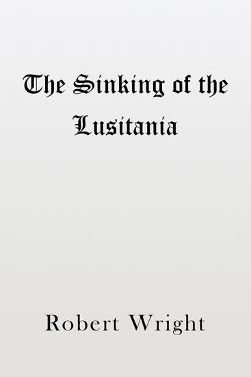 The Sinking of the Lusitania - cover