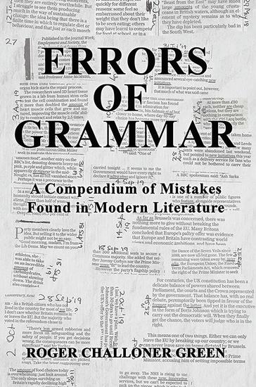 Errors of Grammar - A Compendium of Mistakes Found in Modern Literature - cover