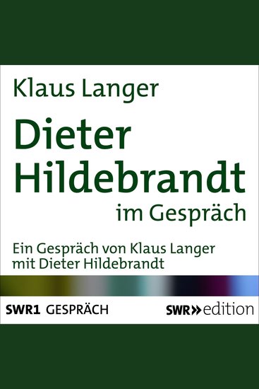 Dieter Hildebrandt im Gespräch - cover