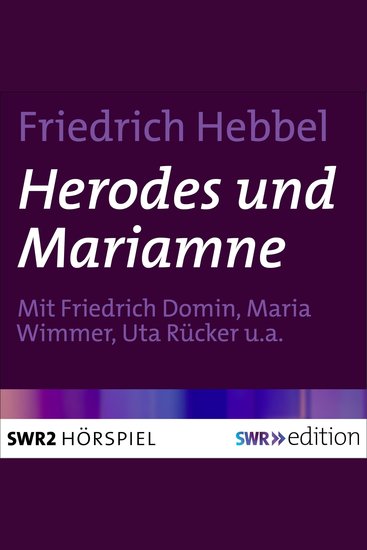 Herodes und Mariamne - cover