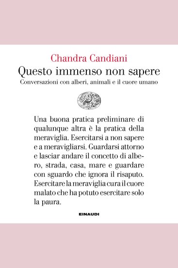 Questo immenso non sapere - Conversazioni con alberi animali e il cuore umano - cover