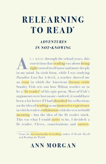 Relearning to Read - Adventures in Not-Knowing - cover