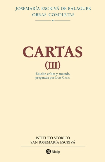 Cartas III - Edición crítico-histórica - cover