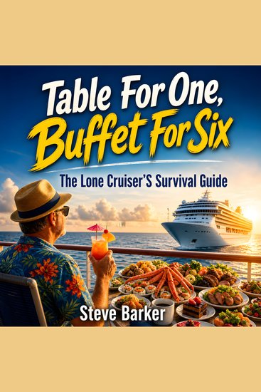 Table for One Buffet for Six - The Solo Traveller's Guide to Surviving Cruises Buffets and Forced Fun at Sea - cover