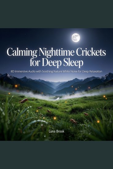 Calming Nighttime Crickets for Deep Sleep - 8D Immersive Audio with Soothing Nature White Noise for Deep Relaxation - cover